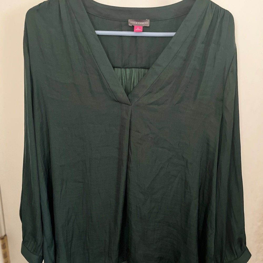 Chic Forest Green Blouse